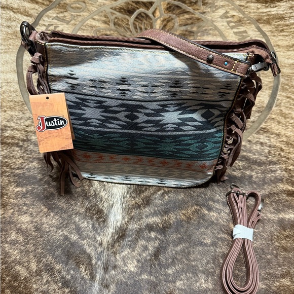 Justin Boots Concealed Carry Patterned Crossbody Bag - Picture 9 of 10